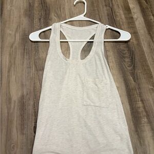 Lululemon Athletica Light Gray Tank Top